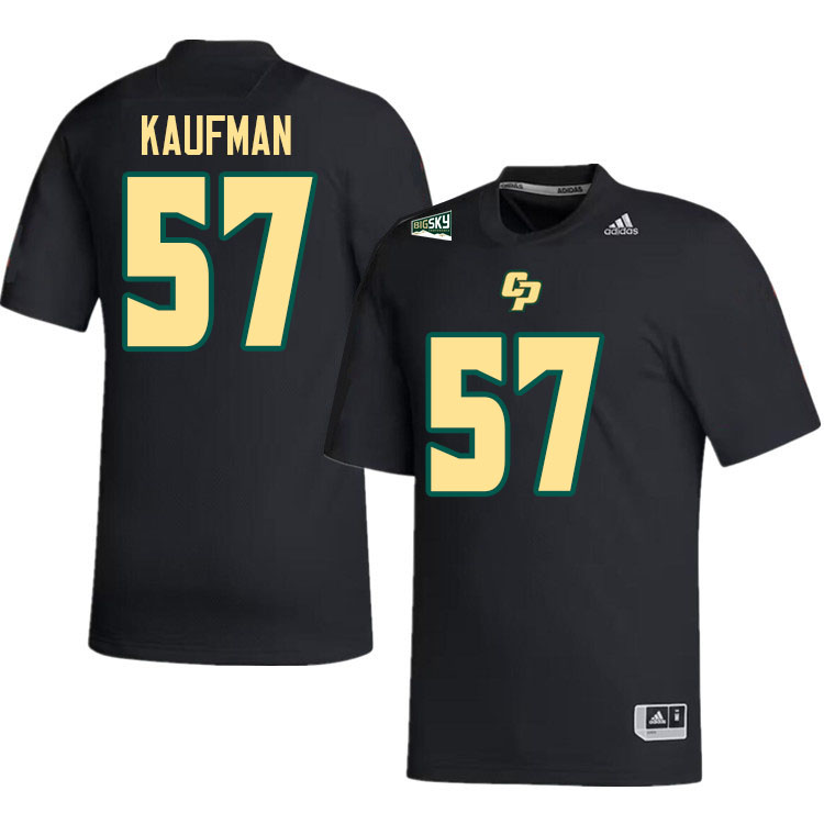 Cal Poly Mustangs #57 Mel Kaufman College Football Jerseys,Uniforms Stitched-Black